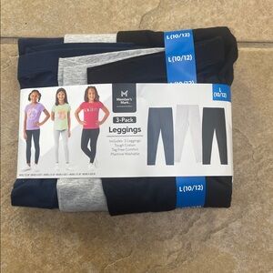 Member's Mark 3-Pack Leggings - Black, Gray, Navy